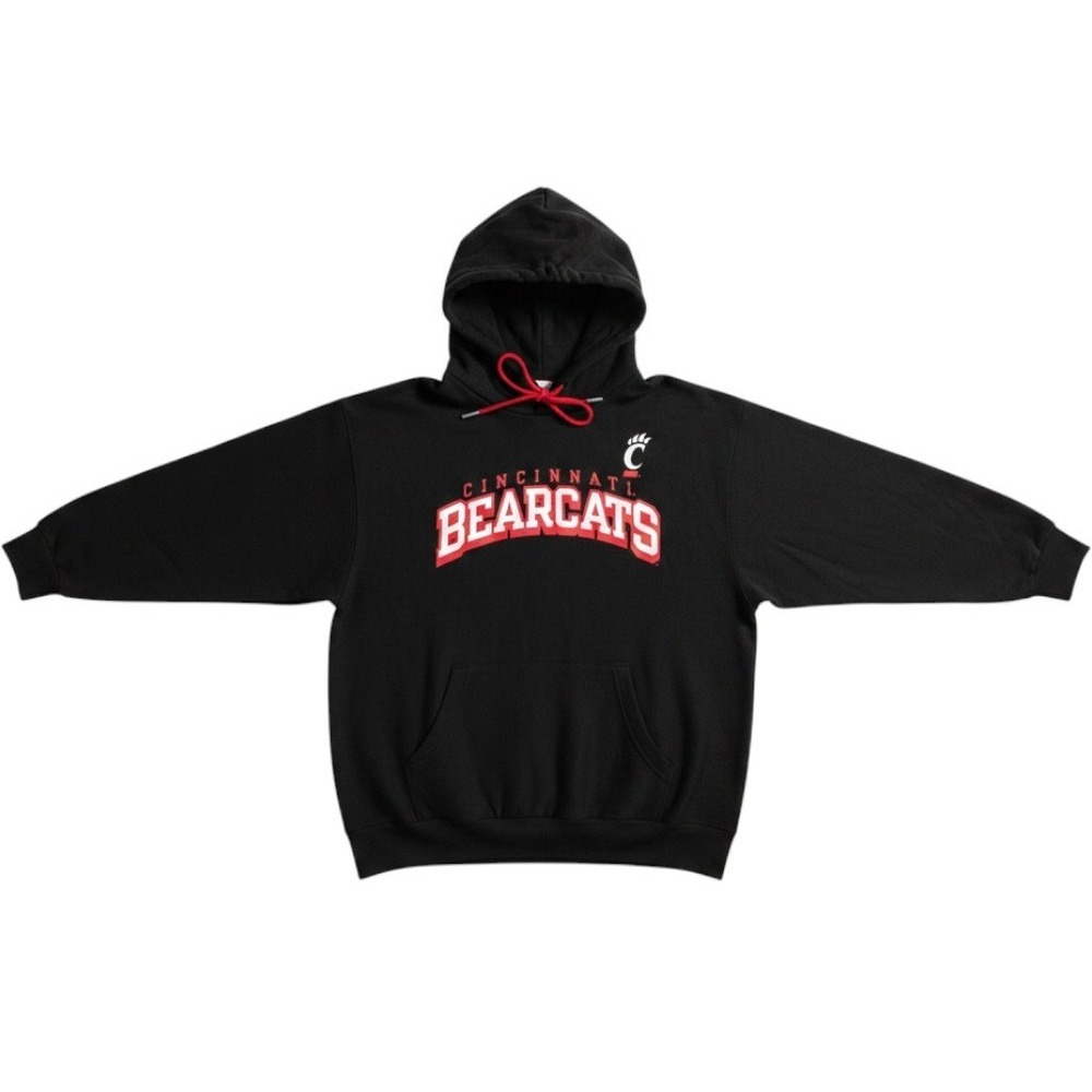 Champion Cincinnati Bearcats Hoodie Black Sweatshirt Mens Large NEW